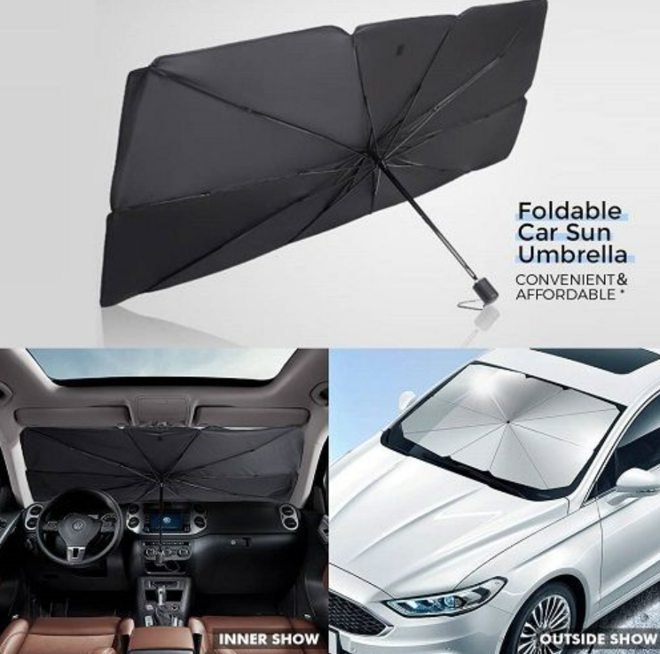 Foldable UV Sun Shade Umbrella for Car Windshield