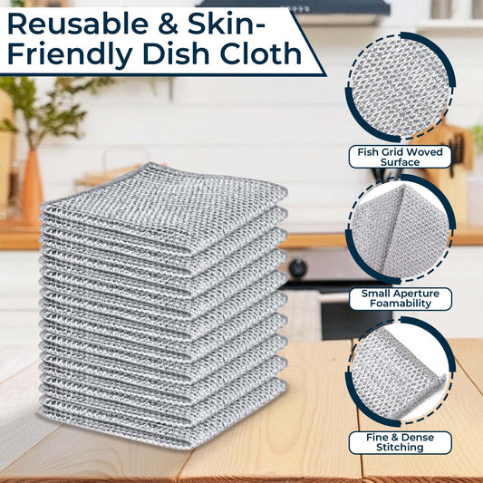 Non-Scratch Steel Wire Dish Wash Cloth